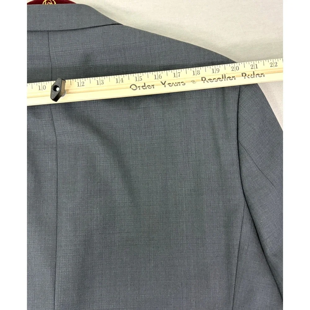 Collection By Michael Strahan Suit Jacket Men's 48R Charcoal Gray Wool Blend